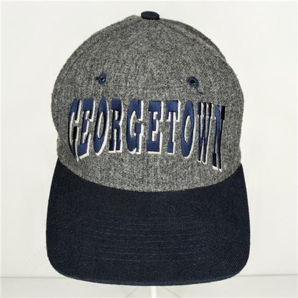Vintage Georgetown Hoyas Blockhead Snapback Hat TOW 90’s Wool VTG Blue / Gray - Picture 3 of 9